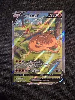 Charizard V SWSH260 Sword & Shield Full Art Black Star Promo Pokemon Card NM - Image 1