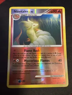 Pokemon TCG Ninetales 36/127 Reverse Holo Rare Platinum MP - Image 1