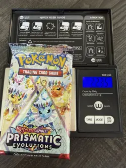 Heavy 22.35! Pokemon Prismatic Evolutions Booster Pack Sealed! Demi-God PackU! - Image 1