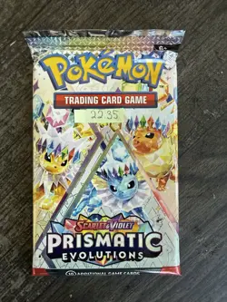 Heavy 22.35! Pokemon Prismatic Evolutions Booster Pack Sealed! Demi-God PackU! - Image 3