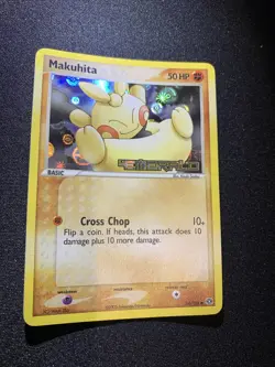 Makuhita 54/106 EX Emerald Pokemon Card Reverse Holo Foil Rare - Image 2