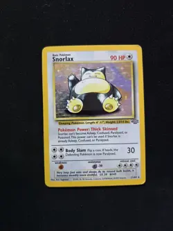 Pokemon TCG Snorlax Holo Rare Card 11/64 Jungle Unlimited LP/NM Condition - Image 1