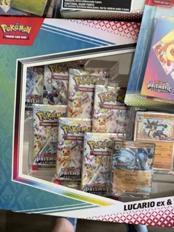 Pokemon TCG Prismatic Evolutions Lot Figure Collection Tech Stickers Premium Co! - Image 4