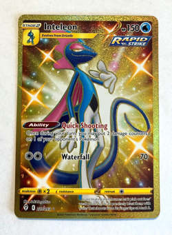 Pokemon Evolving Skies - INTELEON - GOLDEN SECRET RARE - 227/203 - NM - Image 1