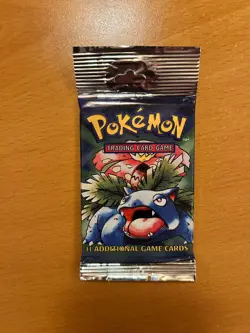 21g 1999 Pokemon Base Set Booster Pack - Venusaur - Factory Sealed - Long Crimp - Image 2