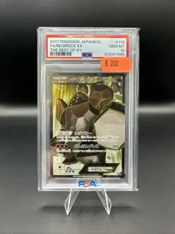 Regirock EX Fullart PSA 10 Gem Mint #175 2017 Pokemon Japanese The Best Of XY - Image 1