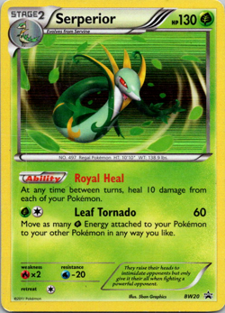 Serperior BW20 Pokemon Black & White Holo Promo MP - Image 1