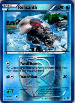 Pokemon TCG Relicanth Plasma Blast 24/101 Reverse Holo Uncommon - Image 1