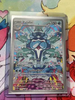 Palafin Holo IR Illustration Rare Pokemon TCG 2023 Obsidian Flames 200/197 - Image 1