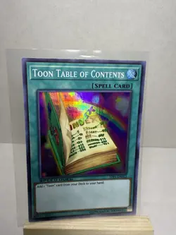 Yu-Gi-Oh! Toon Table of Contents STP1-EN012 Speed Duel Unlimited Holo Super Rare - Image 1