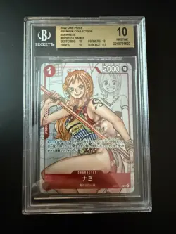 ONE PIECE - JP - BGS 10 Pristine Nami Premium Collection OP01-016 R - Image 1