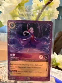SEALED! Disney Lorcana Elsa The Fifth Spirit 6/P3 Glitter Foil Promo Sealed - Image 1