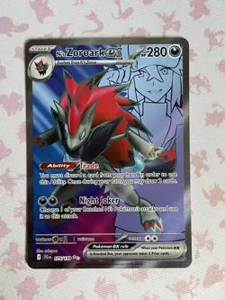 Pokemon TCG N's Zoroark Journey Together Full Art Card 175/159 Mint Condition - Image 1