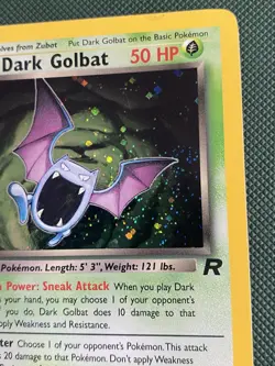 Dark Golbat 7/82 Team Rocket Holo Rare Pokemon TCG WOTC Card HP - Image 2