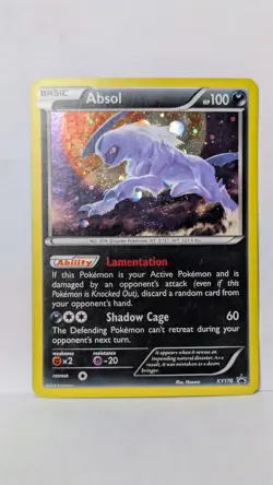 Absol Cosmos Holo W SWIRLLL🌀 XY178 2016 Black Star Promo MP Pokemon Card - Image 1