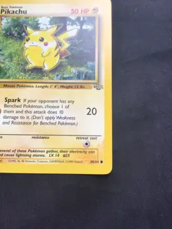 Pokemon Cards: Jungle 1st Edition Common: Pikachu 60/64 - Image 4
