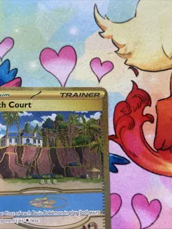 Pokemon TCG Beach Court Paradox Rift Hyper Rare Gold Holo Card 263/182 - Image 4