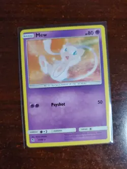 Mew 32/68 Rare Pokemon Card TCG Hidden Fates With Protective Sleeve - Image 1