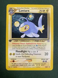 Pokemon TCG Card Neo Genesis 1st Edition - Lanturn 38/111 - Image 1