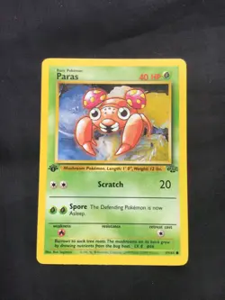 Pokemon Cards: Jungle 1st Edition Common: Paras 59/64 - Image 1