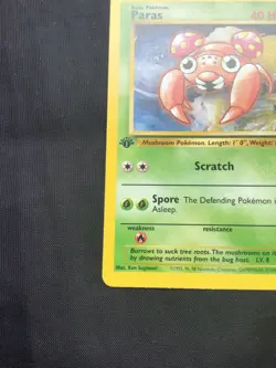 Pokemon Cards: Jungle 1st Edition Common: Paras 59/64 - Image 5