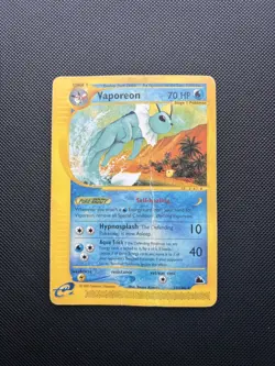Pokemon Card Skyridge Vaporeon 33/144 E Series Pokemon TCG - Image 1