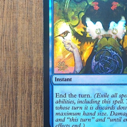 MTG🌊🌊 Time Stop Foundations ( FOIL PRERELEASE ) Foundations NEAR MINT💕❤. - Image 2