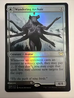 MTG Wandering Archaic FOIL Strixhaven: School of Mages NM - Image 1