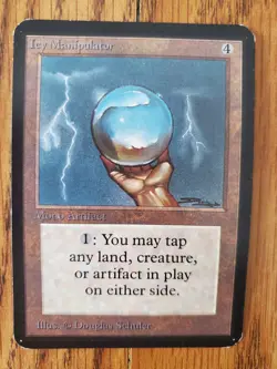 Magic The Gathering ALPHA ICY MANIPULATOR Mono Artifact Read and See Photos - Image 1