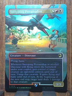 MTG🔥✨ Swooping Pteranodon ( FOIL Borderless ) Jurassic World NEAR MINT💕❤ - Image 1