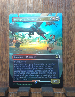 MTG🔥✨ Swooping Pteranodon ( FOIL Borderless ) Jurassic World NEAR MINT💕❤ - Image 2