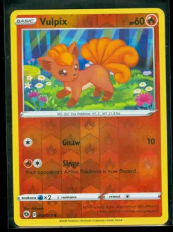 Pokemon VULPIX 006/073 - Champion's Path - Rev Holo - - MINT - Image 1
