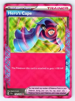 Hero's Cape ACE SPEC Rare SV05: Temporal Forces 152/162 NM - Pokemon TCG - Image 1