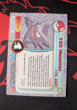 Haunter #93 Non-Foil Topps TV Animation Series 2 Blue Logo Pokemon 2000 - Image 2