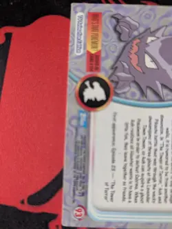 Haunter #93 Non-Foil Topps TV Animation Series 2 Blue Logo Pokemon 2000 - Image 5