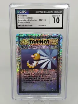 Scoop Up 104/110 Legendary Collection Reverse Holo Pokemon Cgc 10 Mint - Image 1
