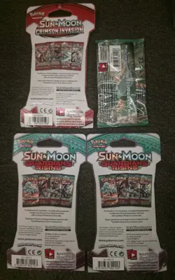 Pokemon 1 Fates Collide 2 Guardians Rising 1 Crimson Invasion Sleeved Boost Pack - Image 2