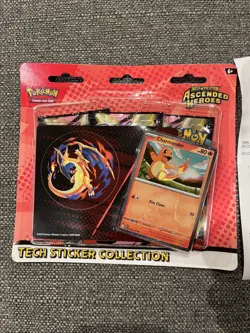 Pokemon TCG Ascended Heroes Sticker Tech Collection Charmander - Image 1