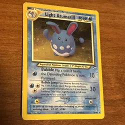 Light Azumarill 13/105 Neo Destiny Unlimited Holo Rare Pokemon TCG MP - Image 1