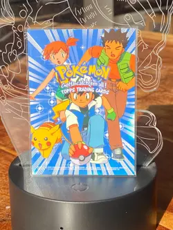 Pokemon Movie Animation Checklist Topps 1999 Blue Logo - Image 1