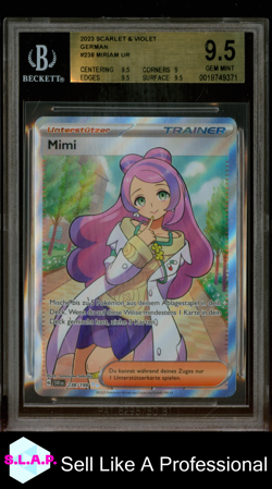 MIRIAM POKEMON 238 2023 SCARLET & VIOLET UR GERMAN BGS 9.5 - Image 1