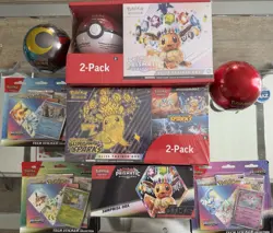 Pokemon TCG Lot Prismatic Evolutions & Surging Sparks ETB’s ETC! - Image 1