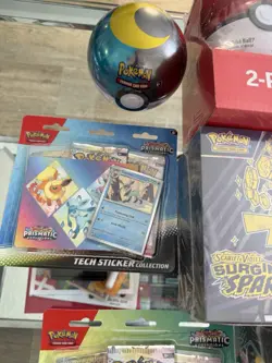 Pokemon TCG Lot Prismatic Evolutions & Surging Sparks ETB’s ETC! - Image 2