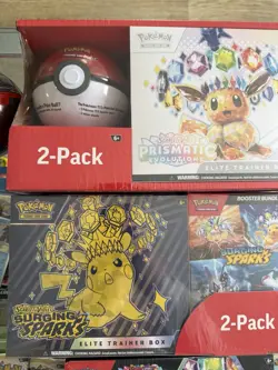 Pokemon TCG Lot Prismatic Evolutions & Surging Sparks ETB’s ETC! - Image 3