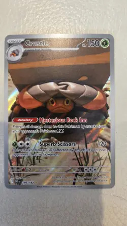 Crustle 186/182 - Pokemon Destined Rivals DRI SV10 - Illustration Rare IR - NM - Image 1