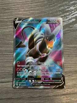 Houndoom V 178/189 Ultra Rare Full Art Darkness Ablaze Pokemon TCG Near Mint NM - Image 1