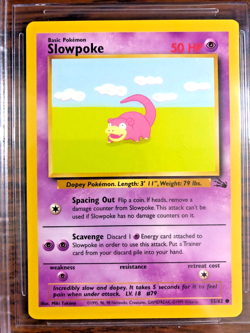 Slowpoke Common #55 - BGS GEM MINT 9.5 - 1999 Fossil Unlimited - Pokemon TCG - Image 2