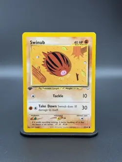 (MP) 1st Edition Swinub 57/64 Neo Revelation Vintage Pokemon WoTc - Image 1
