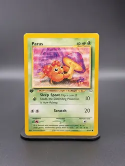 (MP) 1st Edition Paras 47/64 Neo Revelation Vintage Pokemon WoTc - Image 1