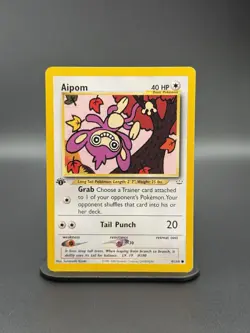 1st Edition Aipom 41/64 Neo Revelation Vintage Pokemon WoTc (LP) - Image 1